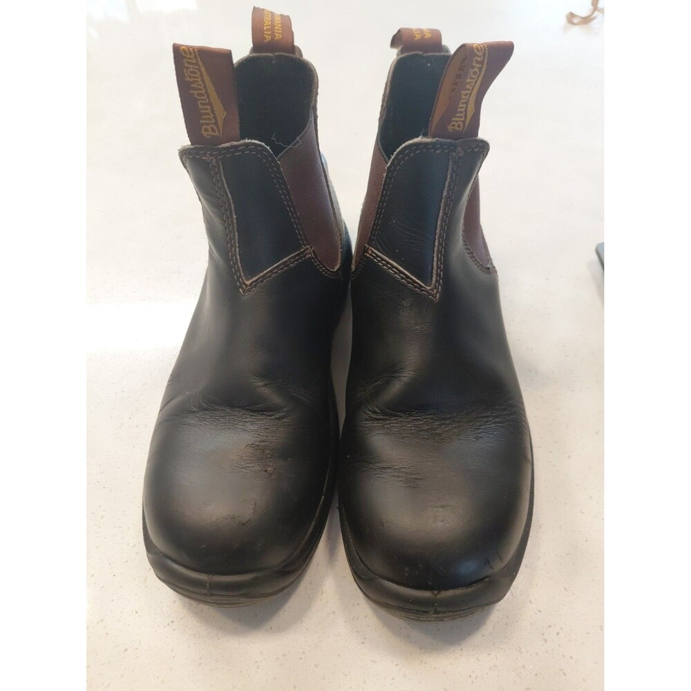 Blundstone SPS X-TRA Chelsea Boots Mens AU 6 US 7 Dark Brown Nubuck Leather